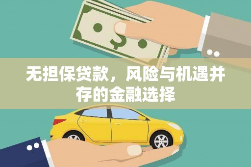 清城无担保贷款，风险与机遇并存的金融选择
