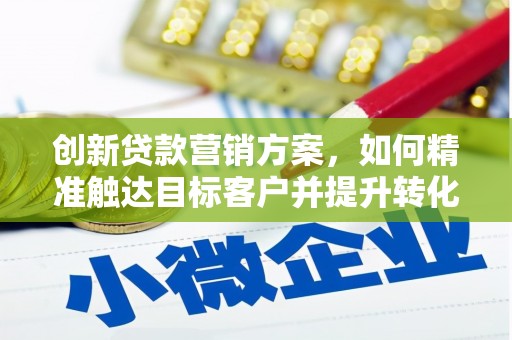 清城创新贷款营销方案，如何精准触达目标客户并提升转化率