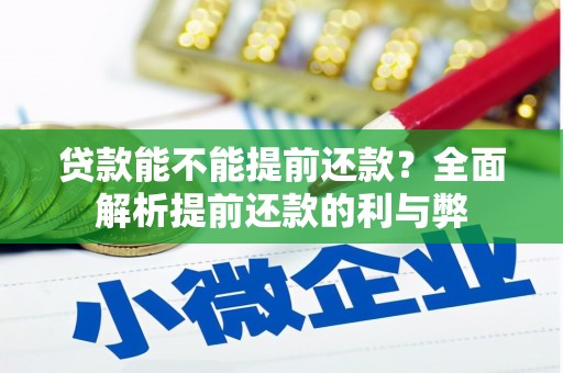 清城贷款能不能提前还款？全面解析提前还款的利与弊