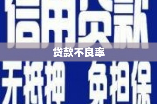 清城贷款不良率