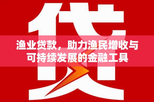 清城渔业贷款，助力渔民增收与可持续发展的金融工具
