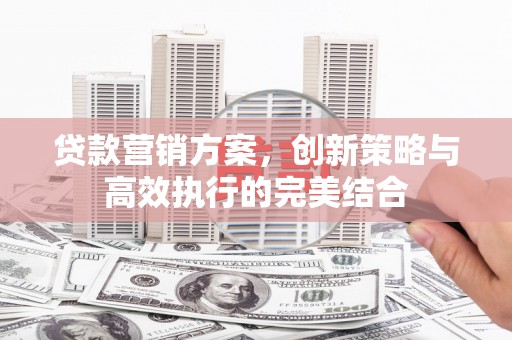 清城贷款营销方案，创新策略与高效执行的完美结合