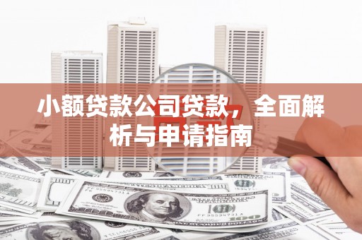 清城小额贷款公司贷款，全面解析与申请指南
