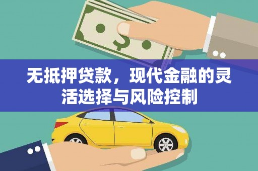 清城无抵押贷款，现代金融的灵活选择与风险控制