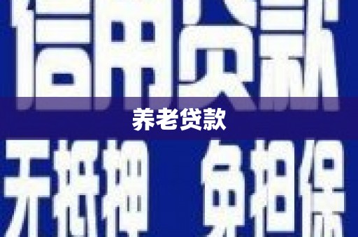 清城养老贷款