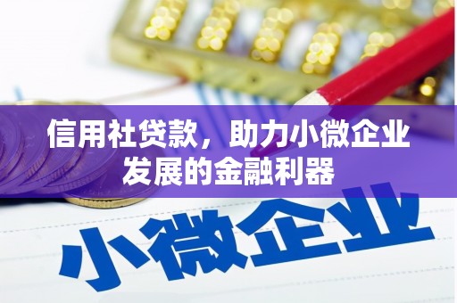 清城信用社贷款，助力小微企业发展的金融利器