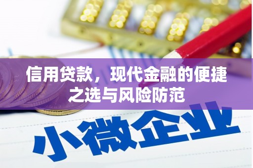 清城信用贷款，现代金融的便捷之选与风险防范