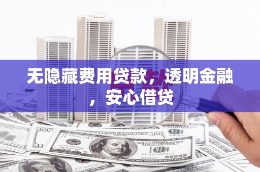 清城无隐藏费用贷款，透明金融，安心借贷