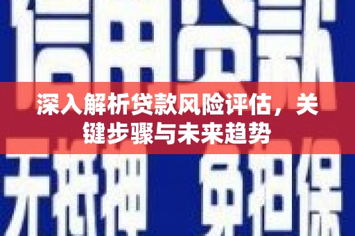 清城深入解析贷款风险评估，关键步骤与未来趋势