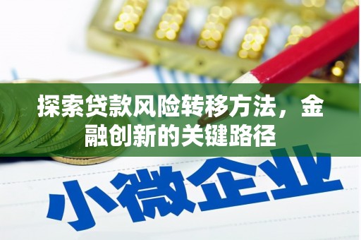 清城探索贷款风险转移方法，金融创新的关键路径