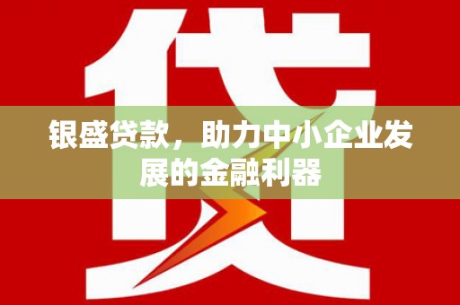 清城银盛贷款，助力中小企业发展的金融利器
