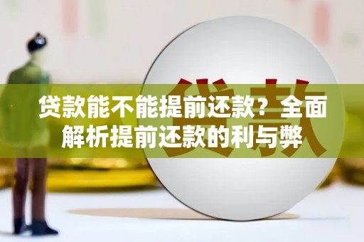 清城贷款能不能提前还款？全面解析提前还款的利与弊