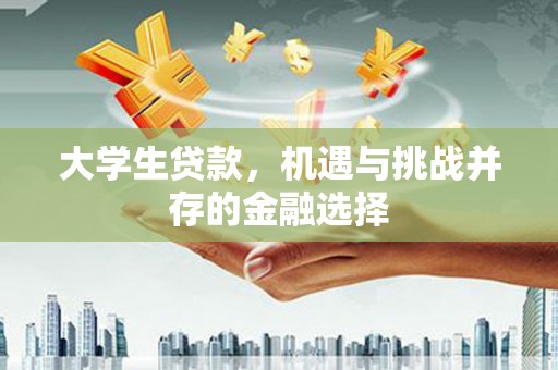 清城大学生贷款，机遇与挑战并存的金融选择