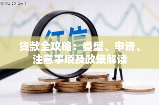 清城贷款全攻略：类型、申请、注意事项及政策解读